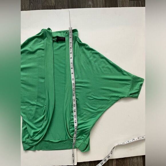 DOUBLJU Women Cropped
Cardigan Open Front Size M Dolman Sleeve Rayon / Spandex - Picture 9 of 10